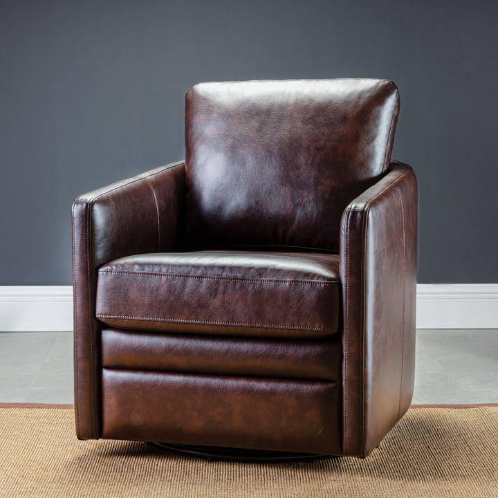 Aurora Swivel Barrel Chair with Arms